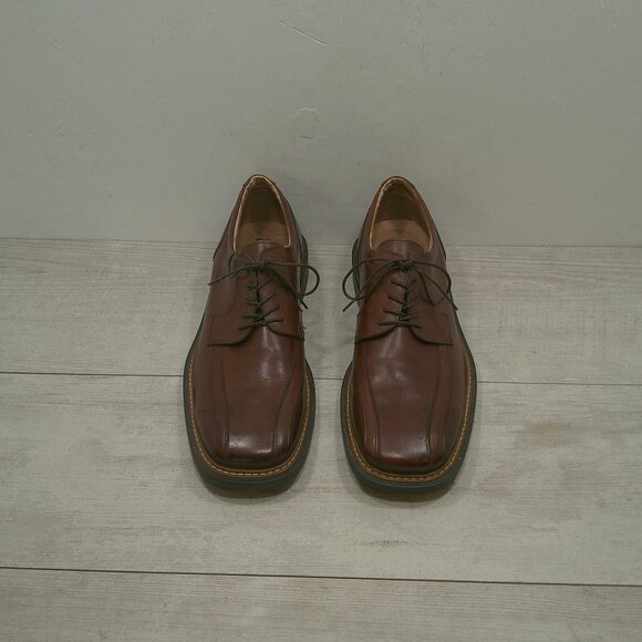 Sketchers Casual Style Brown Leather Lace up Loafer Shoe Made in Italy Size 12 - Picture 4 of 14